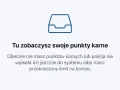 Ikona szuflady z tekstem: "Tu zobaczysz swoje punkty karne". Obecnie brak punktów lub przekroczenie prędkości o 50 km/h.