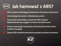 Jak hamować z ABS? System zapobiega blokowaniu kół, skraca drogę hamowania i zwiększa bezpieczeństwo. W awaryjnych sytuacjach wciskaj hamulec i sprzęgło.