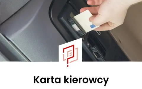 Wkładanie karty kierowcy do tachografu. Wniosek o kartę kierowcy jest ważny.