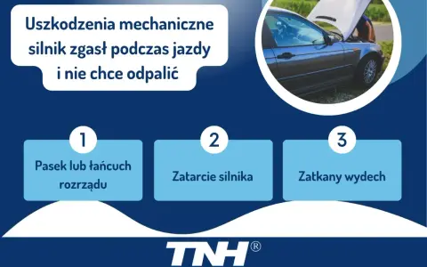 Silnik zgasł i nie chce odpalić? Przyczyny: pasek rozrządu, zatarcie silnika, zatkany wydech. Dowiedz się, jak odpalic auto.