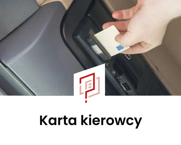 Wkładanie karty kierowcy do tachografu. Wniosek o kartę kierowcy jest ważny.