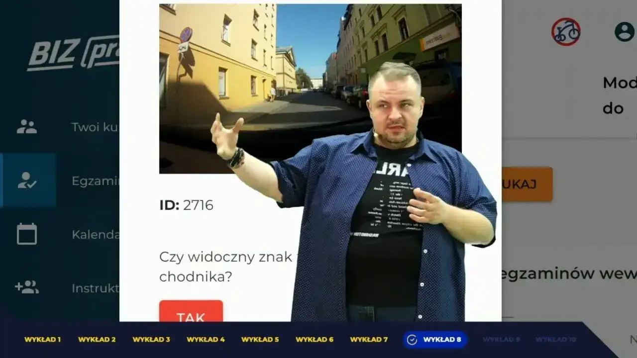 Zdjęcie Czy widoczny znak zakazu dotyczy tylko chodnika czy też jezdni?
